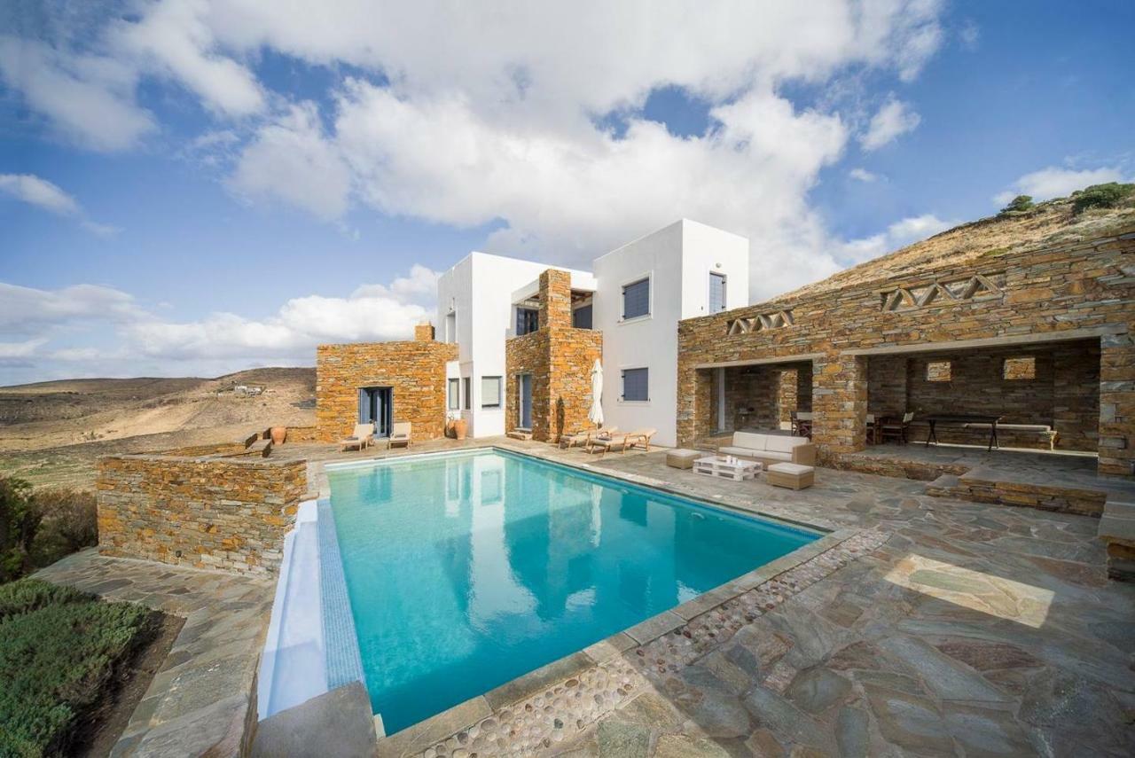 Luxury Cycladic Villa-Enjoy Infinity Pool Sunsets Koundouros Exterior photo